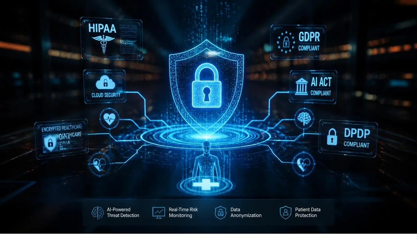 Layered protection of healthcare data - HIPAA, GDPR, DPDP and AI Act compliance